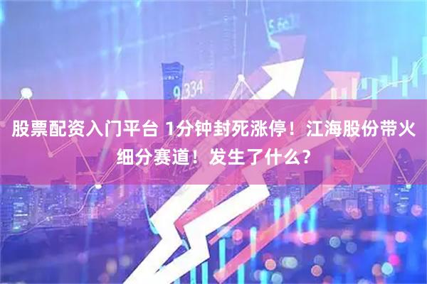 股票配资入门平台 1分钟封死涨停！江海股份带火细分赛道！发生了什么？